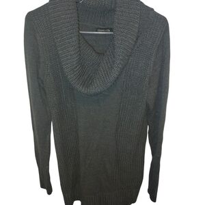 COOGI Women's Dark Gray Cowl Neck Sweater